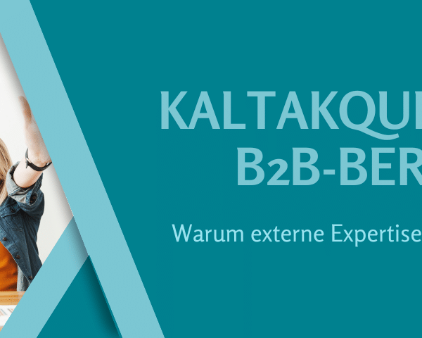 Optimieren Sie Ihre Kaltakquise im B2B-Bereich. Erfahren Sie, wie externe Unterstützung den Unterschied macht und steigern Sie Ihre Neukundenakquise!